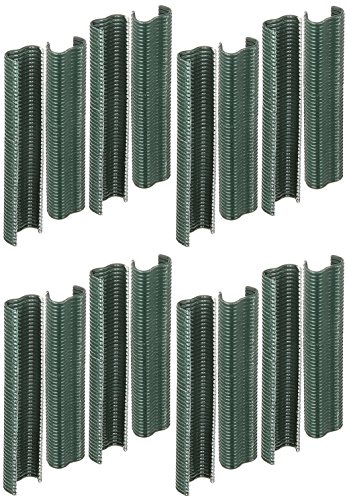 GAH-Alberts 531195 Drahtklammer Material: Stahl roh, Oberfläche: zinkphosphatiert, grün kunststoffbeschichtet RAL 6005 Breite 22 mm