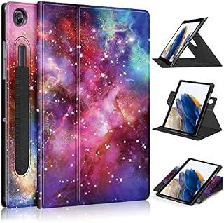 SINSO Rotating Case for Samsung Galaxy Tab A8 10.5 Inch 2022 (SM-X200/X205), [360 Degree Swiveling Stand] Protective Cover with Pencil Holder, Auto Wake/Sleep for Samsung Tab A8 10.5" 2022, Galaxy