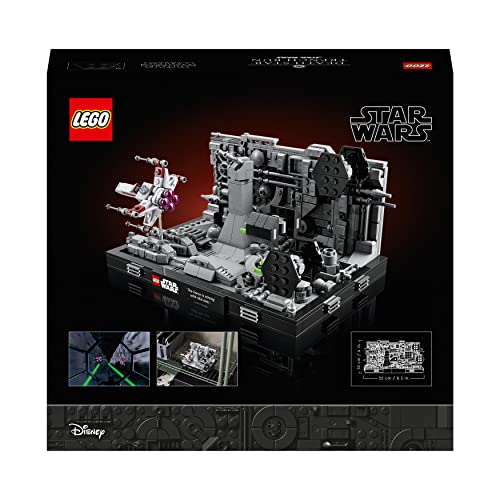 LEGO 75329 Star Wars Death Star Trench Run Diorama Set, baubares Modell für Erwachsene mit Luke Skywalkers X-Wing… – Bild 8