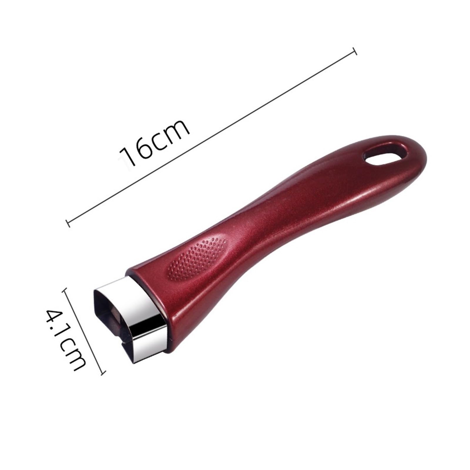 Kochgeschirrgriff aus Bakelit und Edelstahl | Mehrfarbig, 163 x 42 mm, 6 Stück, for Ersetzen von Topf- und Pfannengriffen(Red)