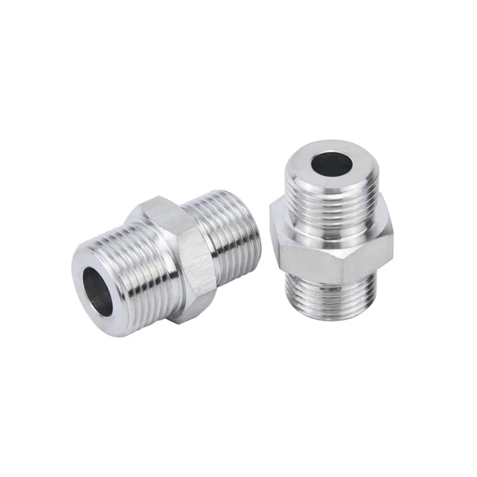 Hochdruck M 6 8 10 12 14-20 Metrisches 1/4" 3/8" 1/2" 3/4" NPT Außengewinde 304 Stianless Hex Nippel Reduzierstück Rohrverschraubung Anschluss(OD 5.5xID 4.5mm)