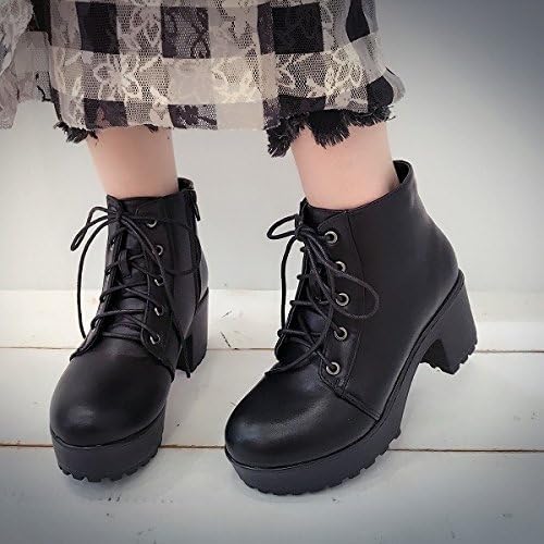 Amazon シュガーシュガー Sugar Sugar 厚底レースアップブーツ ブラック Bl L 24 0 Sugar Sugar シュガーシュガー ブーツ ブーティ