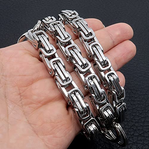 newtro Stainless Steel Wallet Chain for Men Women Boy Girl, Biker Motorcycle Pants Jean Punk Long Key Chain 19 inches (ST001-19) - Thumbnail 3