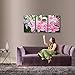 ARTSPIRIT JoyArt - Flower Painting Pink Lily Canvas Prints Modern Painting on Canvas Framed Wall Art for Livingroom Decoration