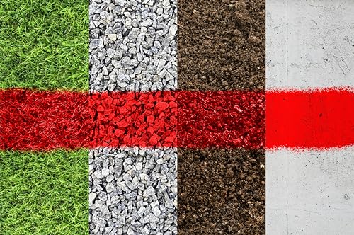 Image of Rust-Oleum 2558838-6PK Professional Inverted Marking Spray Paint, Fluorescent Red-Orange, 15 Ounce (Pack of 6)