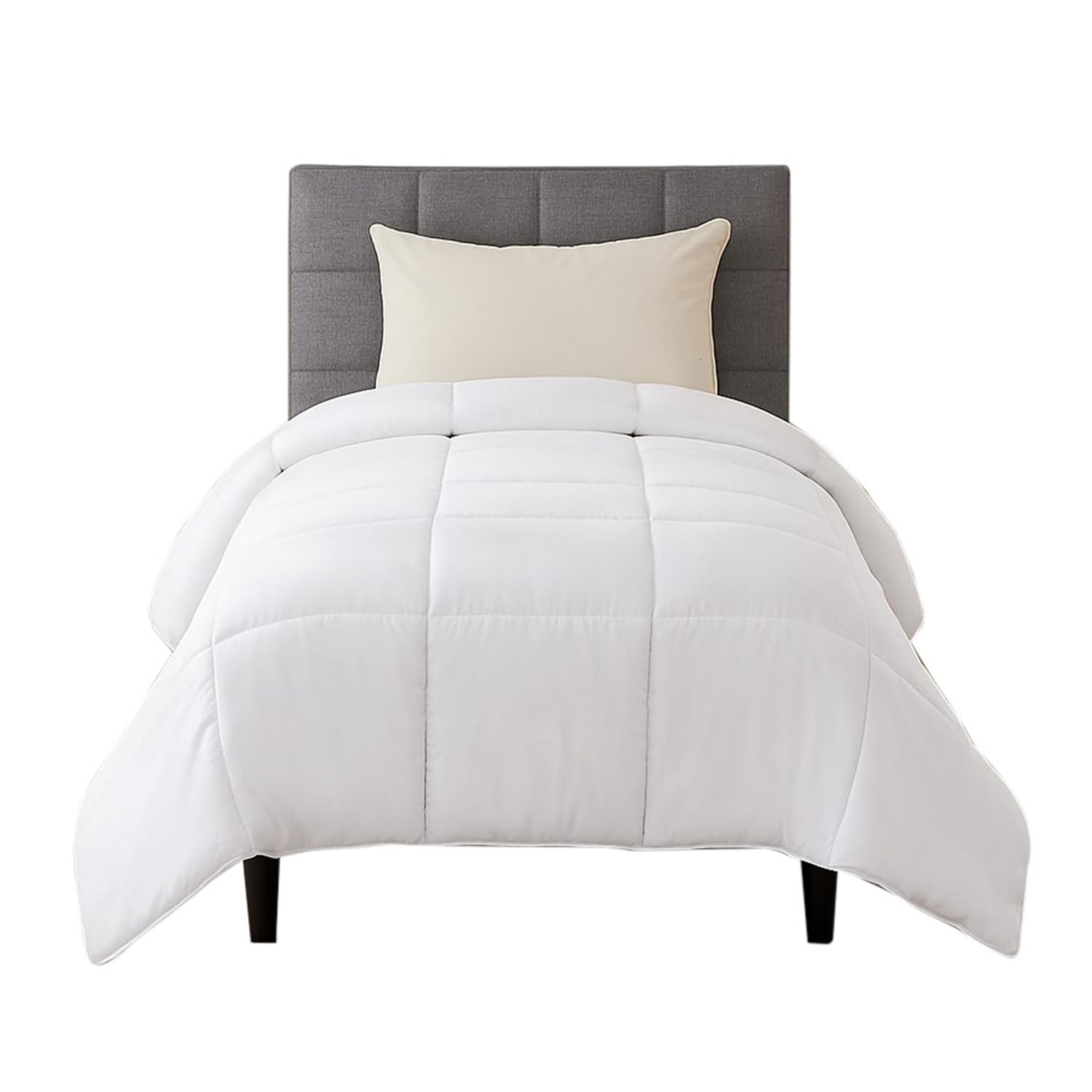 Trance Home Linen 200 Gsm Microfibre Single Duvet | Warm Quilt | Winter Comforter | Duvet For Single Size Bed (58 X 90 Inch | 147 Cm X 228 Cm, White)(Breathable), 200 tc-picture-10