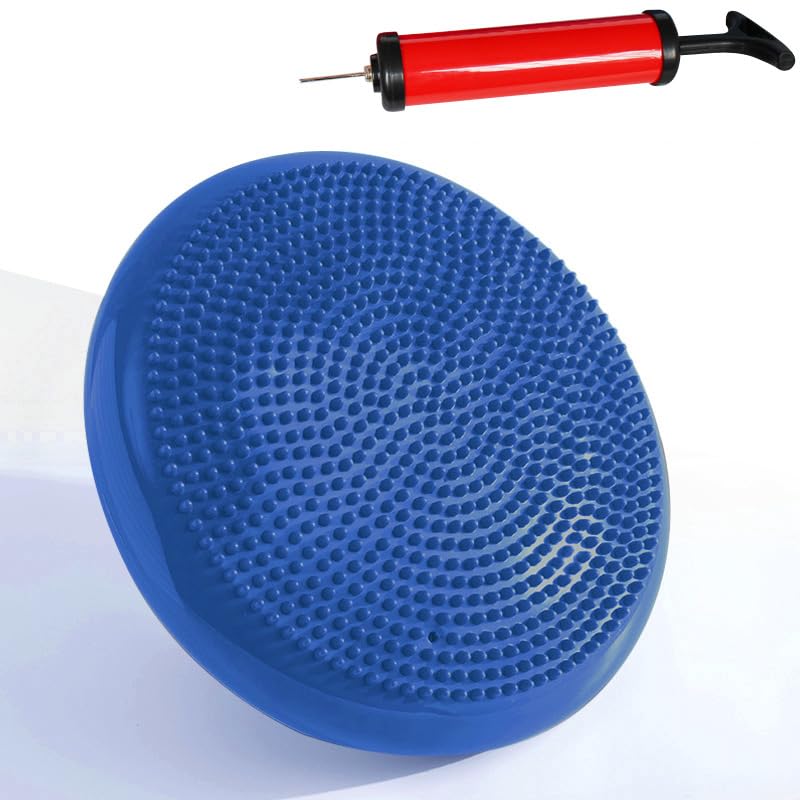 Cojín de equilibrio de 33 cm con disco de masaje para entrenamiento de núcleo
