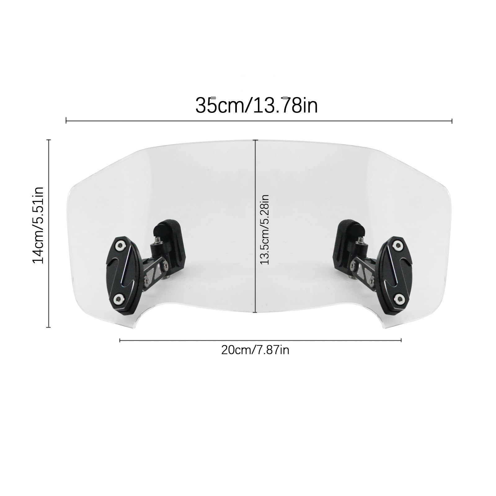 Aazon.co: otorcycle Windshield Extension, Universal otorcycle