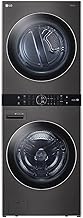 LG WashTower Stacked Smart Laundry Center 4.5 Cu.Ft. Front Load Washer &...