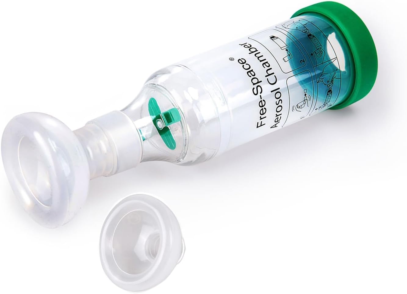 Cat Inhaler Spacer,Specifically Designed for Cats,with Round Shape Silicone Mask,Feline Aerosol Chamber with Breathing Indicator – Include 2 Mask for Best Fit (for cat)