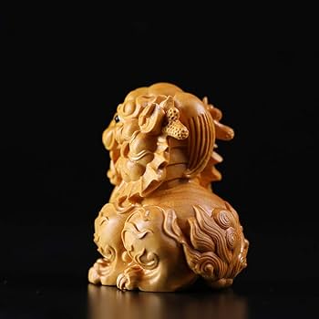 Amazon.co.jp: 繁樓藝雕 風水 聖獣 ミニ型 麒麟 キリン 置物