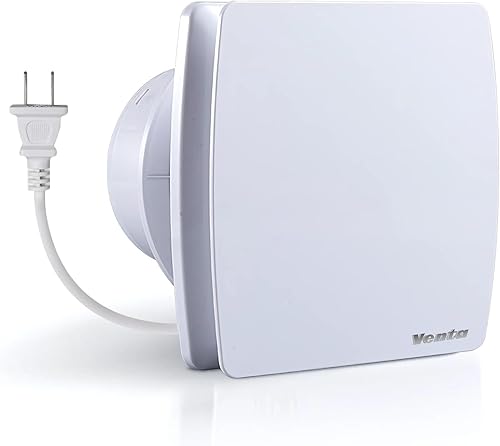 Venta Ventilador de escape de 6 pulgadas, 1.7 sonidos, silencioso para montaje en pared, potente flujo de aire de 141 CFM, antireflujo, eficiencia