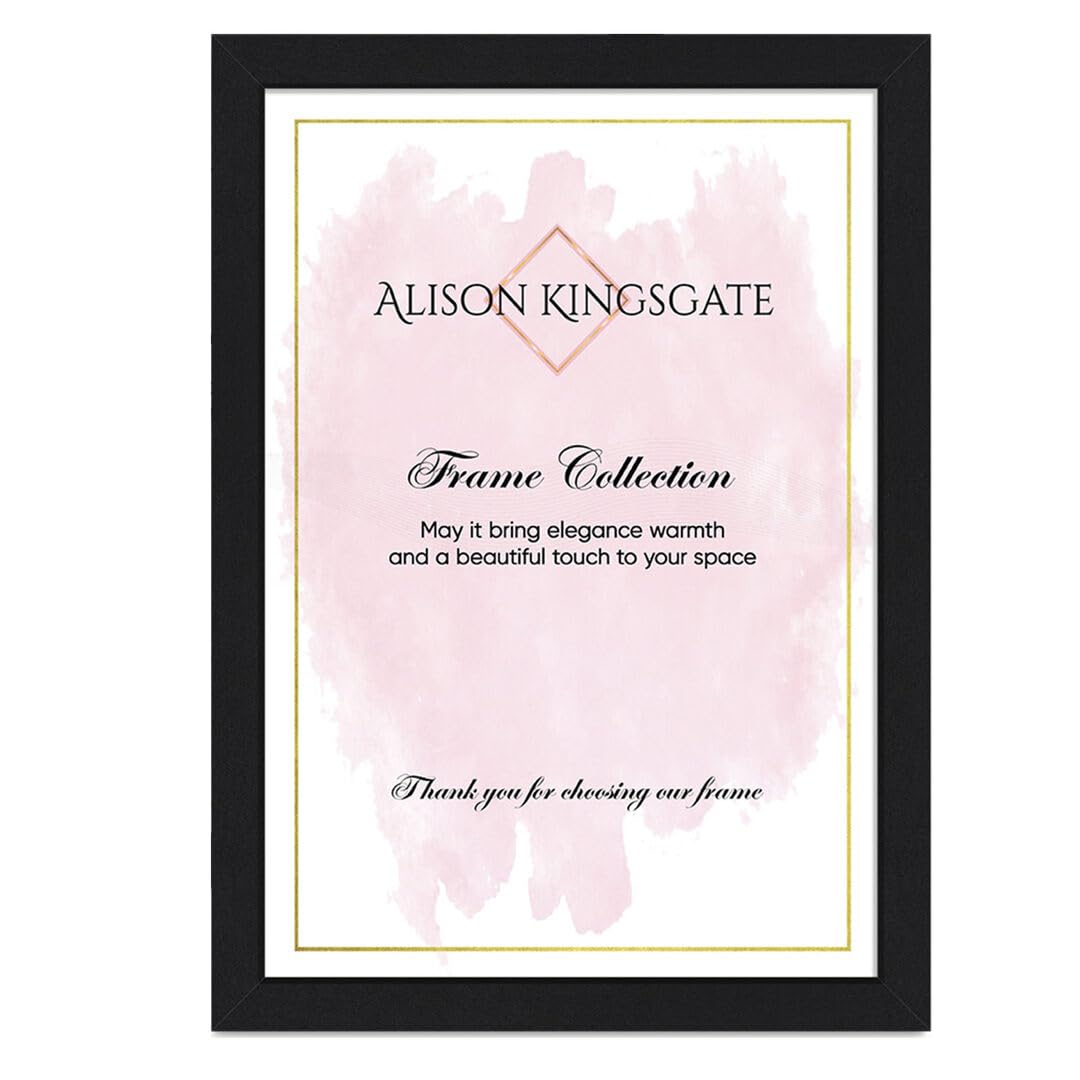 Alison Kingsgate Modern Matte Black Picture Frame for Photos - 70X50CM — image 1