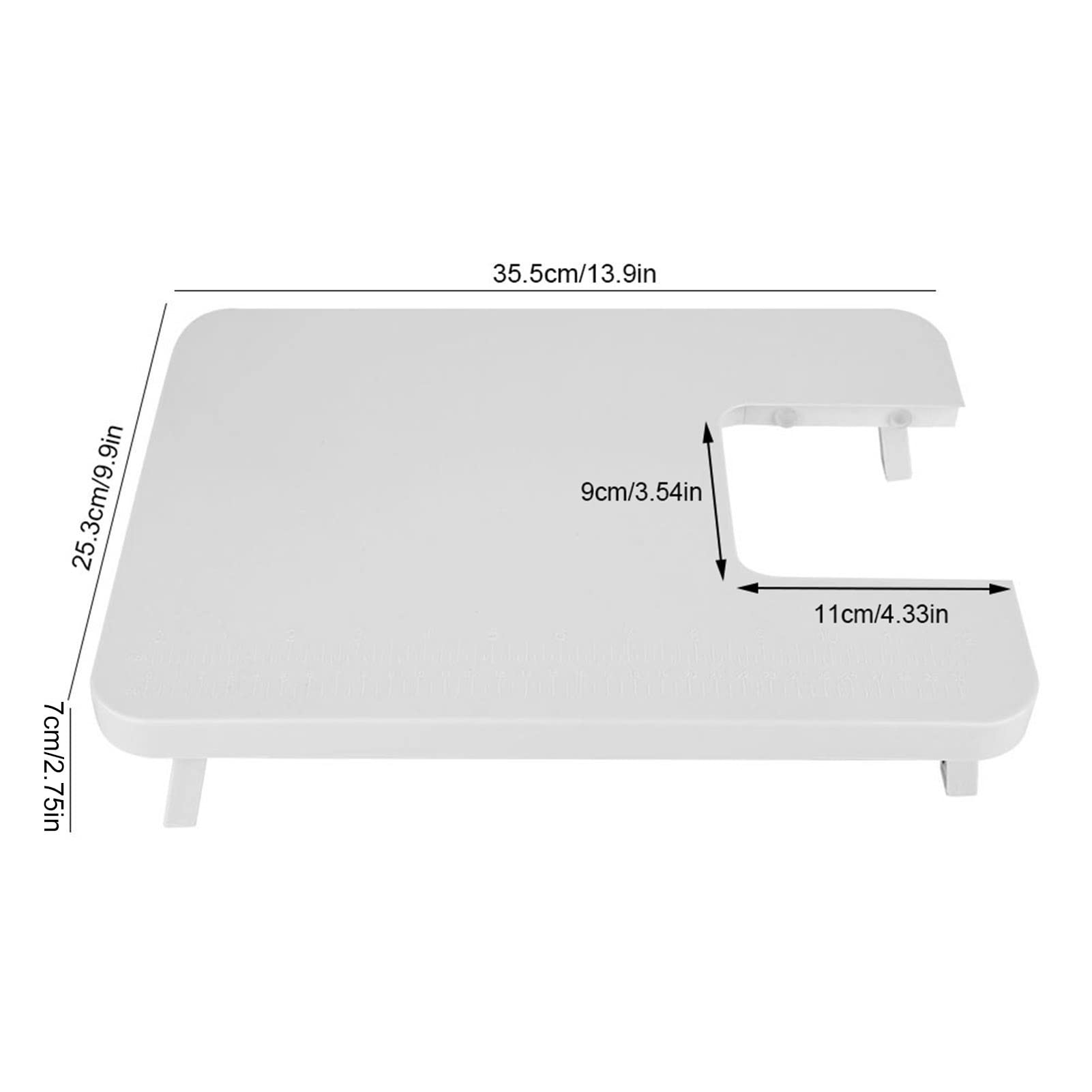 Tavolo di prolunga per macchina da cucire, mini piastra di prolunga per tavolo da cucire, in plastica ABS