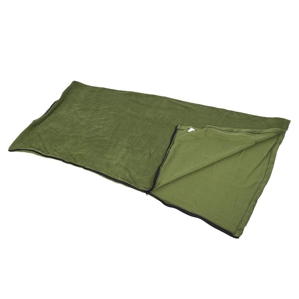 MAGT Sac De Couchage en Laine Polaire, Doublure De Sac De Couchage À Glissière Anti-Peluches en Laine Polaire Chaude Et Confortable pour Adultes Et Enfants Camping en Plein Air Randonnée Voyager