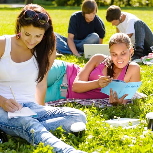 Skyygemm Pacote com 20 livros azuis para exames, 21,6 cm x 17,8 cm, 8 folhas com 16 páginas, livro d