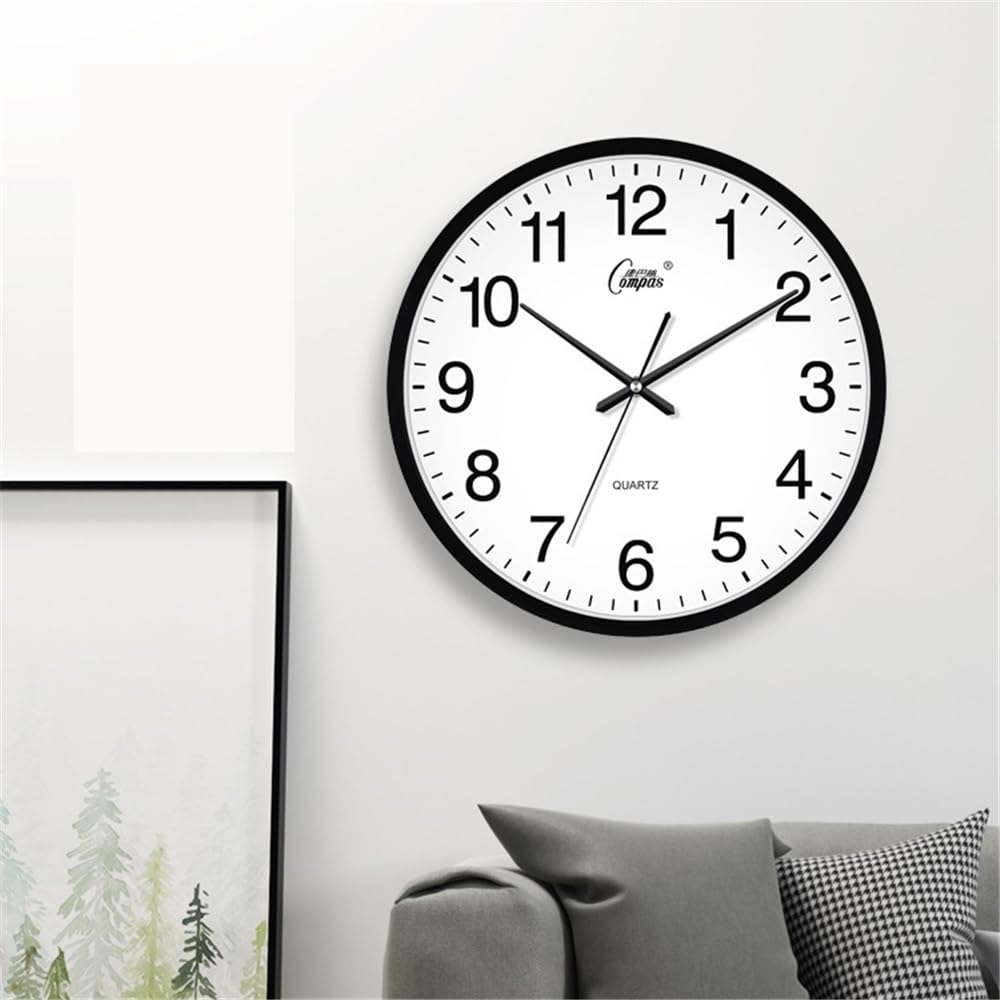 Decor Reloj de Pared con decoración Moderna, silencioso y sin tictac, 33,5 cm
