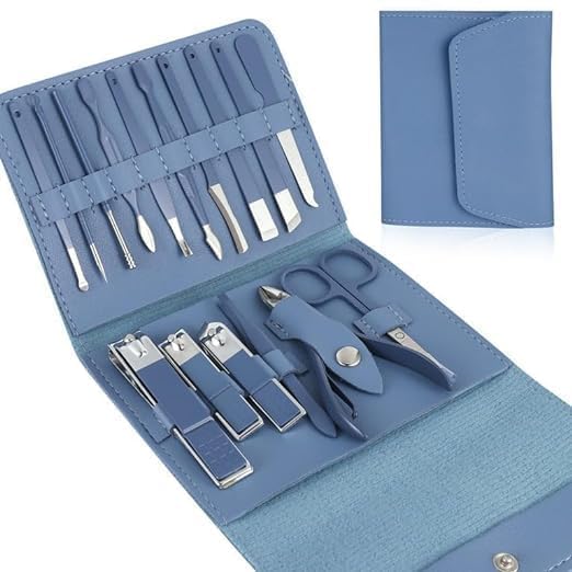 Nail Clipper,Nail Trimmer,Fingernail Cutter and Manicure 16 in 1 Design Rechargeable Safety Nail Scissors for Caregivers-image-9