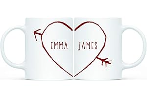 Personalized Valentine's Day Coffee Mug Gift for Couple