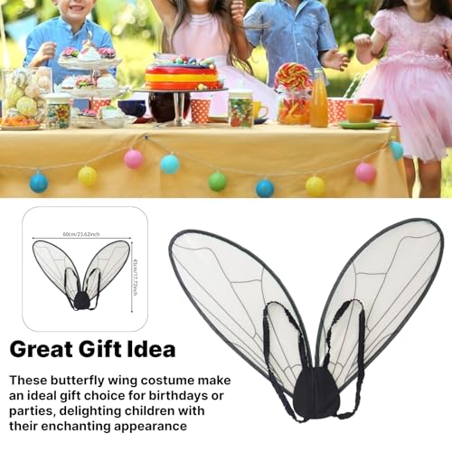 Disfraz cosplay alas de mariposa para mujer y niñas miniatura 7