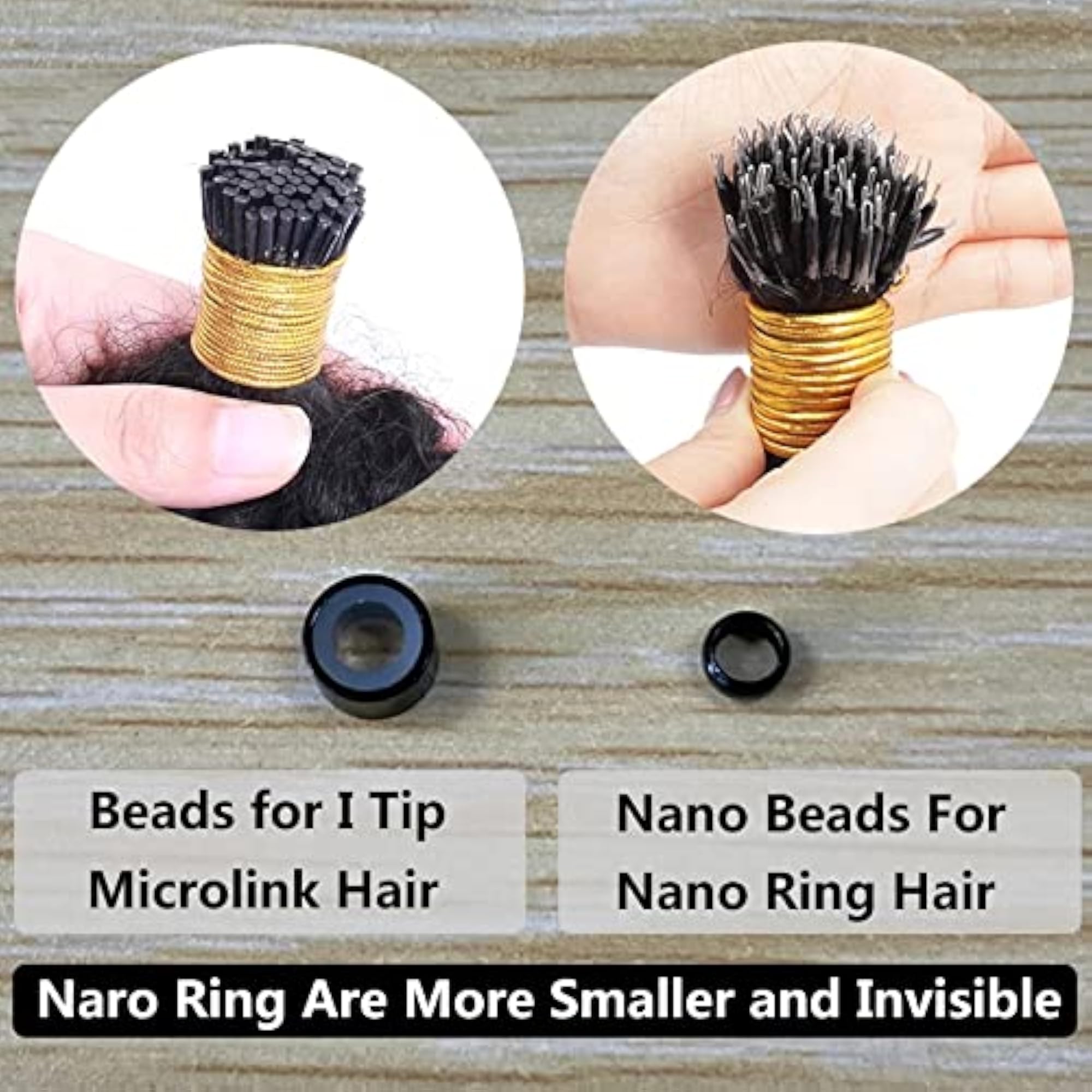 HAIR EXIM Nano Curly Real Human Hair Extensions