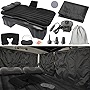 Inflatable Car Air Mattress Car Divider Curtain Sun Shade Back Rear Seat Bed Car Mattress Camping Car Window Shade with Air Pump 2 Air Pillows Travel Pillow Earplugs Eye Mask for SUV RV Truck