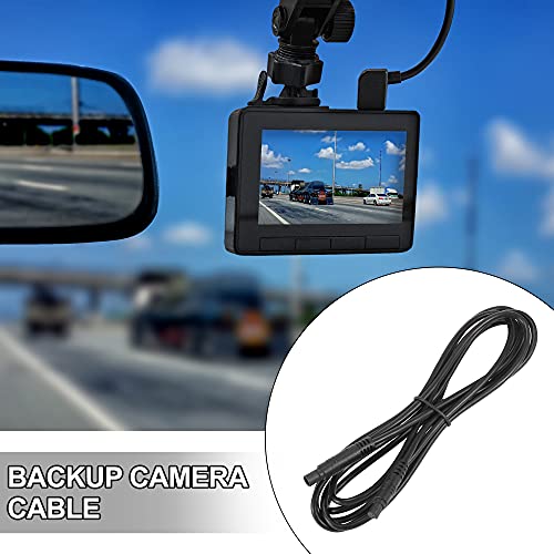 Image of X AUTOHAUX 5 Pin 6.5ft 2m Backup Camera Extension Cable Dash Camera Cord Wires Car Rear View Camera