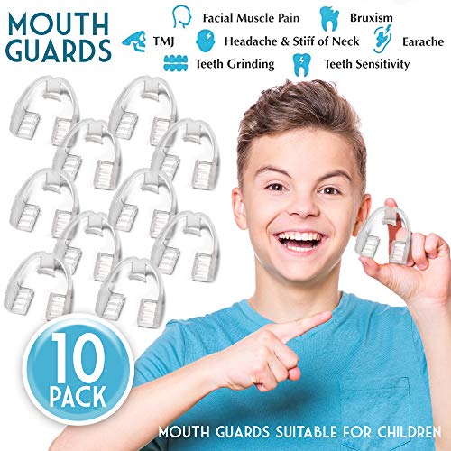 Alayna Kids Mouth Guard For Grinding Teeth - 10 Pk Night Guard For Tmj Bruxism Teeth Clenching, No Boiling Or Molding thumb #3