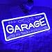 Britrio Blue Garage Neon Sign for Man Cave Garage Tool Room Shop Wall Art Sign Decoration Father's Day Christmas Birthday Gift for Dad Husband 5V USB Powered(15.75''x7'')
