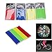 Oumers 4Sets/48pcs Cycling Wheel Spoke Reflector Clips,Reflective Warning Strip,Bicycle Wheelchair Cycle Reflector Clips,Bike Safety Clip for Wheel Reflective Tube (12Blue +12Green +12Red +12Yellow)