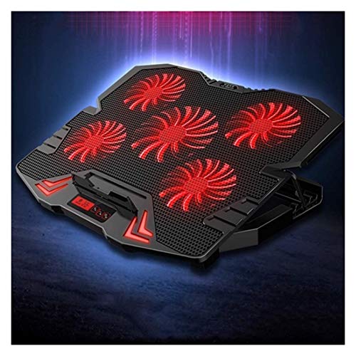 Base refrigerante para laptop con 5 ventiladores miniatura 4