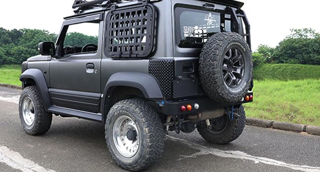 Amazon.co.jp: ジムニーシエラ JB74 専用 リアバンパー アルミバンパー 