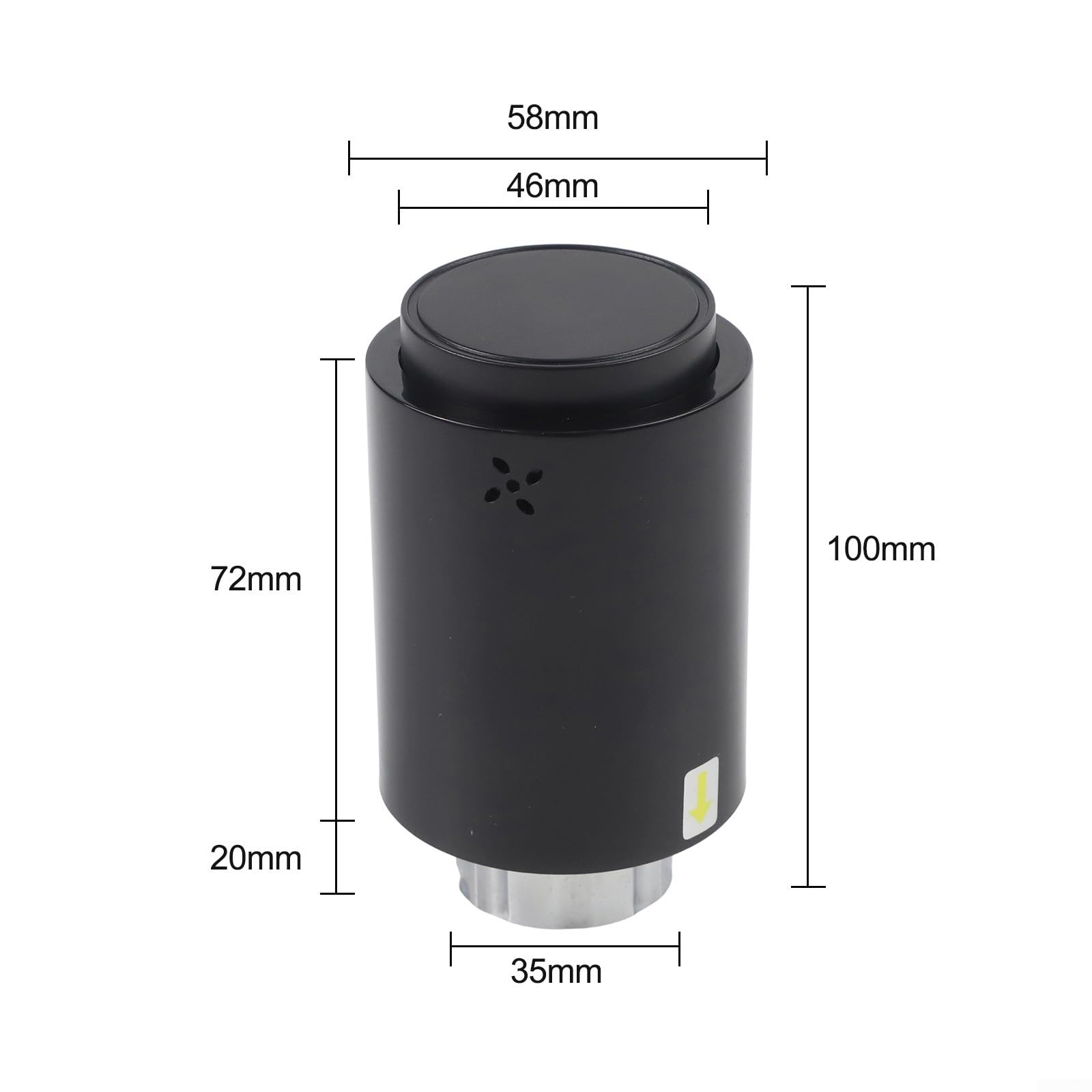 Vanne de radiateur intelligente pour thermostat Zigbee pour contrôle par application Tuya Chauffage hebdomadaire programmable TRV Blanc