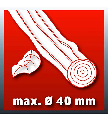 Miniatura 6 de Einhell Trituradora Eléctrica De Cuchillas Gc-Ks 2540 Máx. 2500 W, Ø40 Mm Máx. De La Rama, 2 Cuchillas De Volteo De Acero Especial, Boca De La Tolva De Gran Tamaño, Prensador Incluido