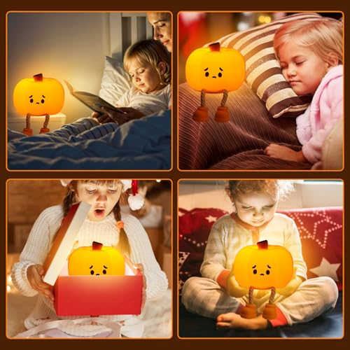 Lámpara de Noche Calabaza de Silicona para Niños miniatura 6