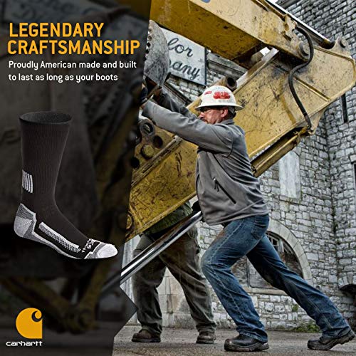 Carhartt mens Force Performance Work Socks 3 Pair Pack - Image 4