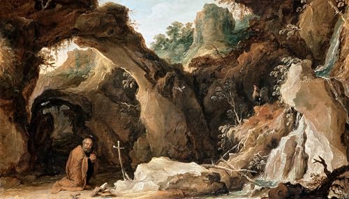 Peinture murale Saint Pierre en pénitence pour créer une ambiance galerie dans votre grand salon