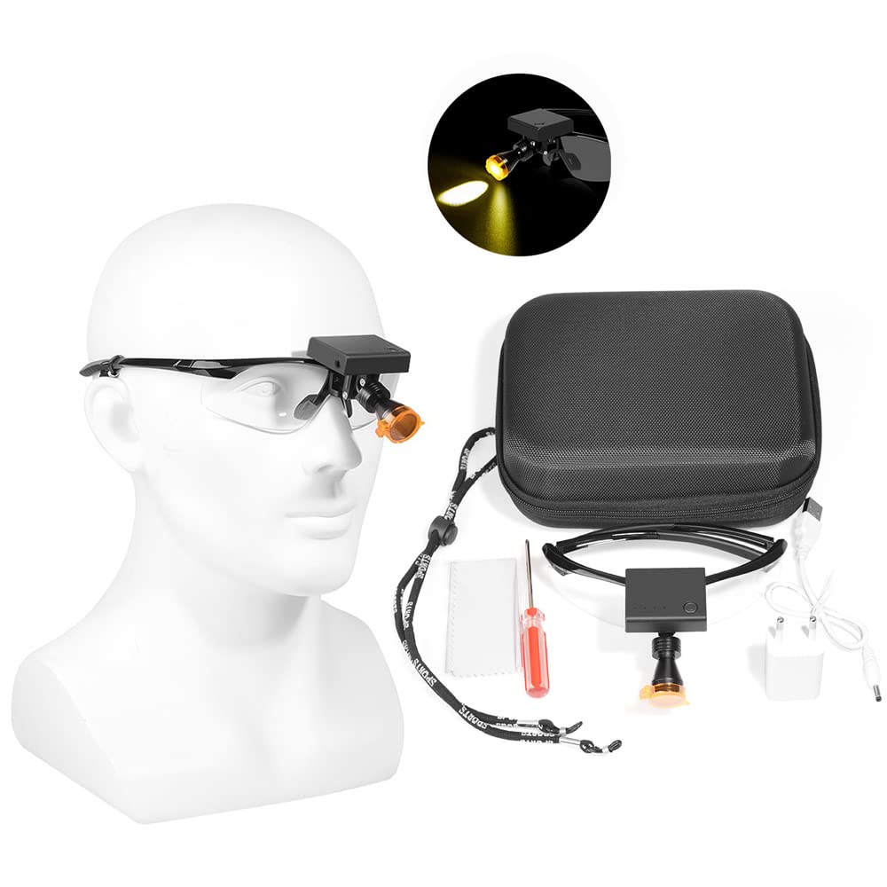 BONEW Optischer Filter für orale Stirnlampe inklusive normaler Brille in einem Set (5)