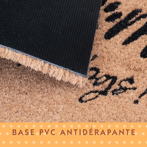 Tapis coco extérieur grattant pour entrée maison 60 x 40 cm - 6