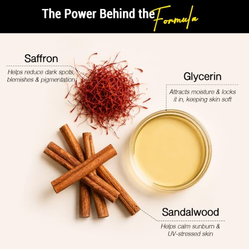 Image of Glutalight Glutathione Saffron & Sandalwood Soap - Tan Removal, Pack of 3