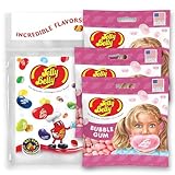 Jelly Belly Bubble Gum Jelly Beans, 3.5 oz Grab & Go Bags - Pack of 3 sold in Jelly Belly Bag