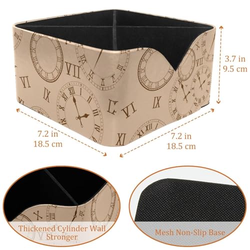Horloges avec chiffres romains pour trier un bureau encombré de stylos