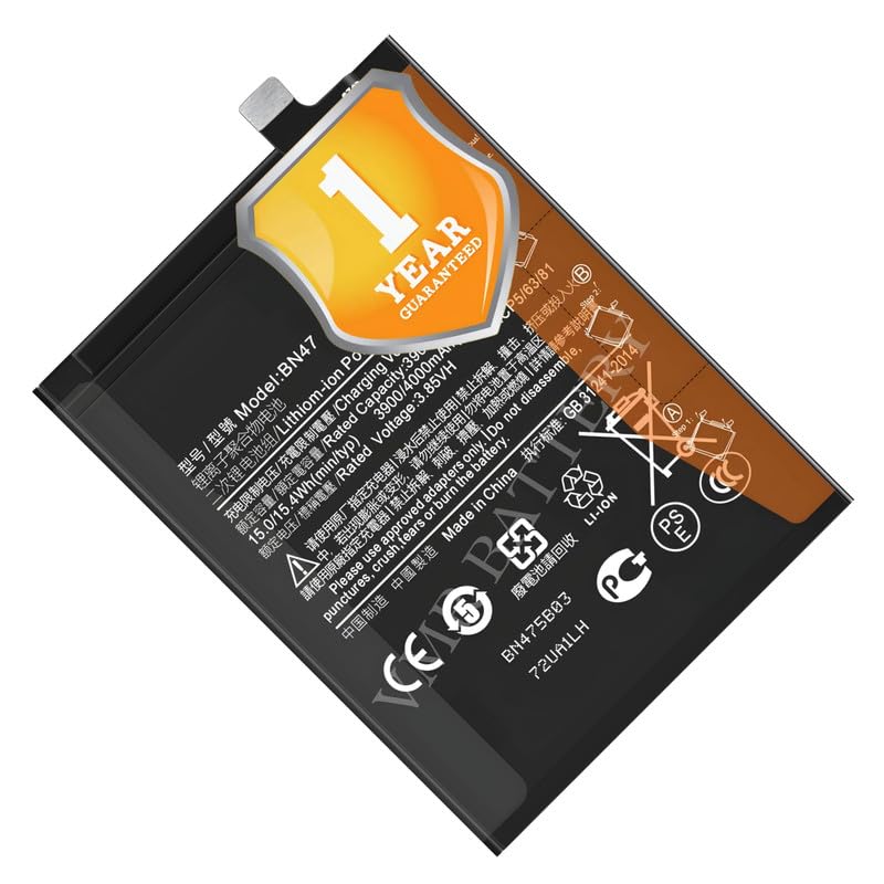 Image of Original BN47 Battery Compatible for Xiaomi Redmi 6 Pro (Xiaomi Mi A2 Lite) (M1805D1SG) - (4000mAh) - 1 Year Warranty K7