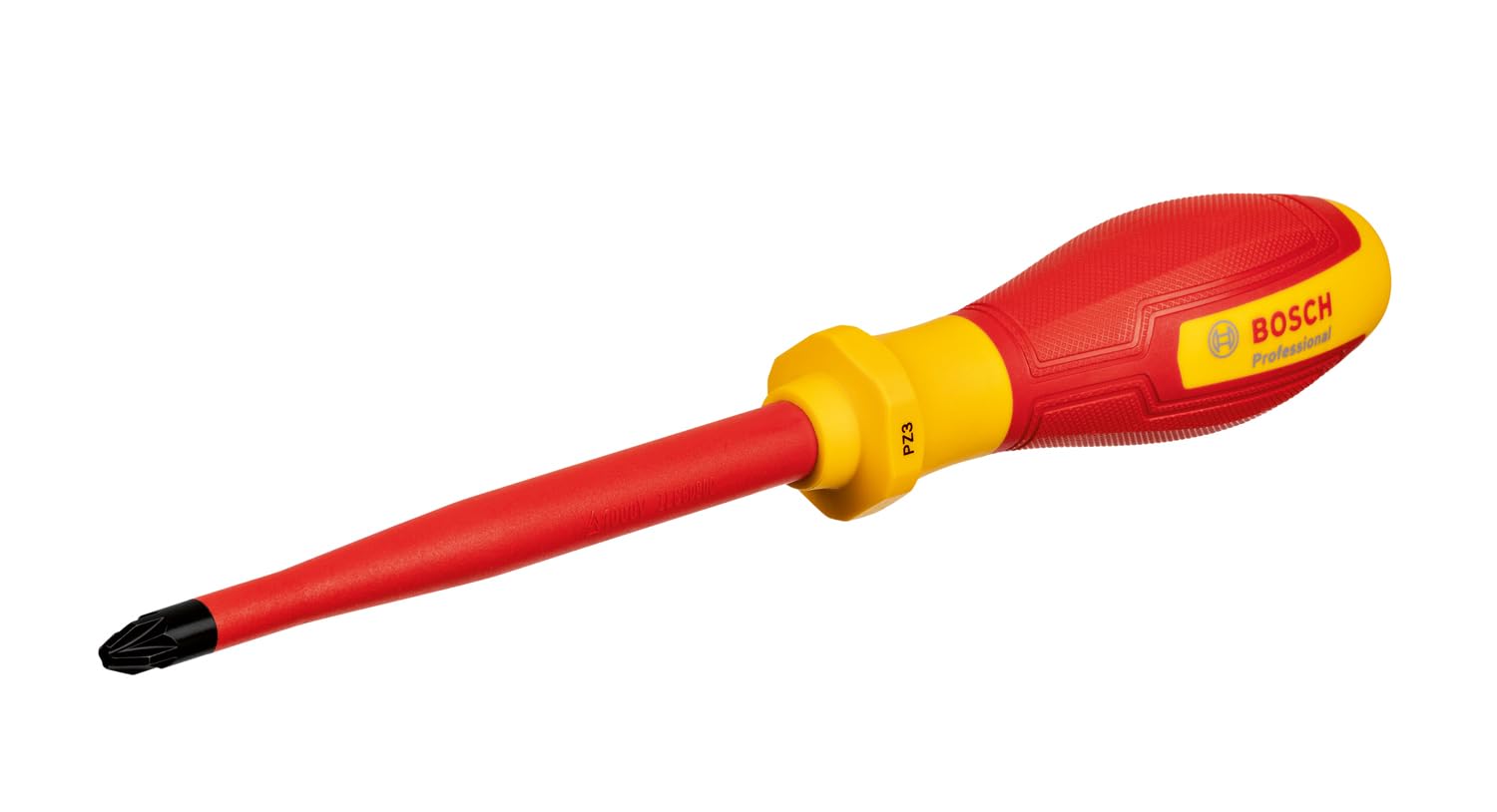 Bosch Professional VDE PZ3x125 Screwdriver (Certified up to 1,000 V, Insulated Thermoplastic Elastomer (TPE))
