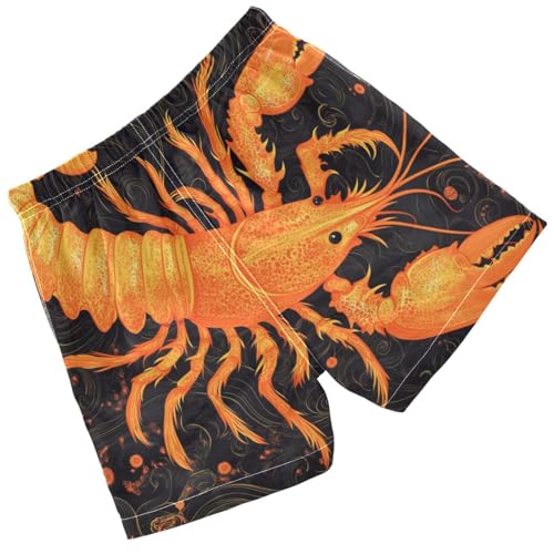 Pigsaly Boys Swim Trunks Cute Lobster Sparkle Boys Board Shorts Swimsuit Swimwear Summer Bathing Suit 3T Multicolor2