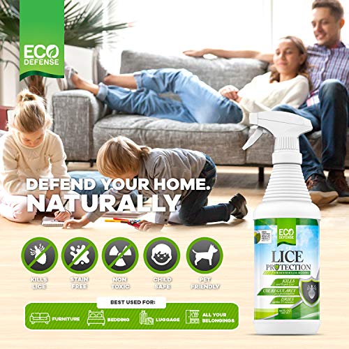 image for Eco Defense USDA Biobased Lice Spray for Furniture, Bedding, and Home 