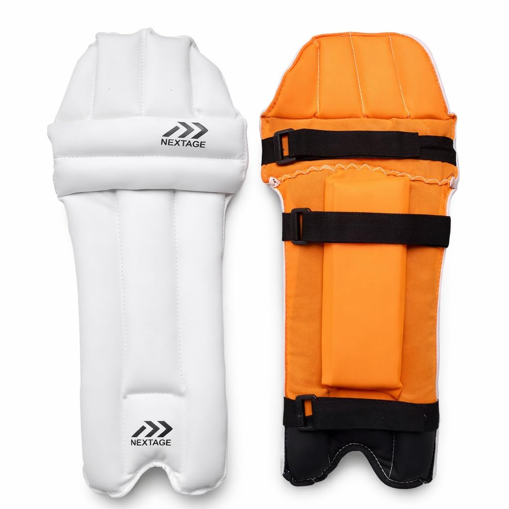 Nextage Kids Cricket Leg Guard | Mini Batting Pads for Boys (Age 5-6 Years) | Lightweight & Comfortable Protective Gear for Junior Players | Small Size Leg Pads for Beginner Cricketers