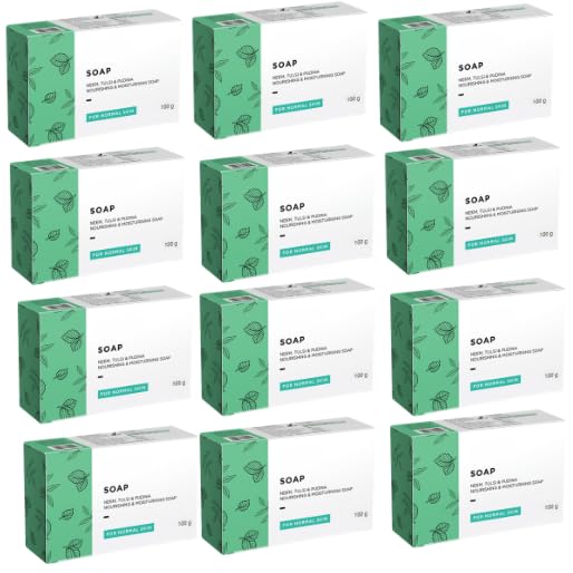 Soap with Neem, Tulsi and Pudina, Nourishing and Moisturising, for Normal Skin, 100g, Pack of 12-image-34
