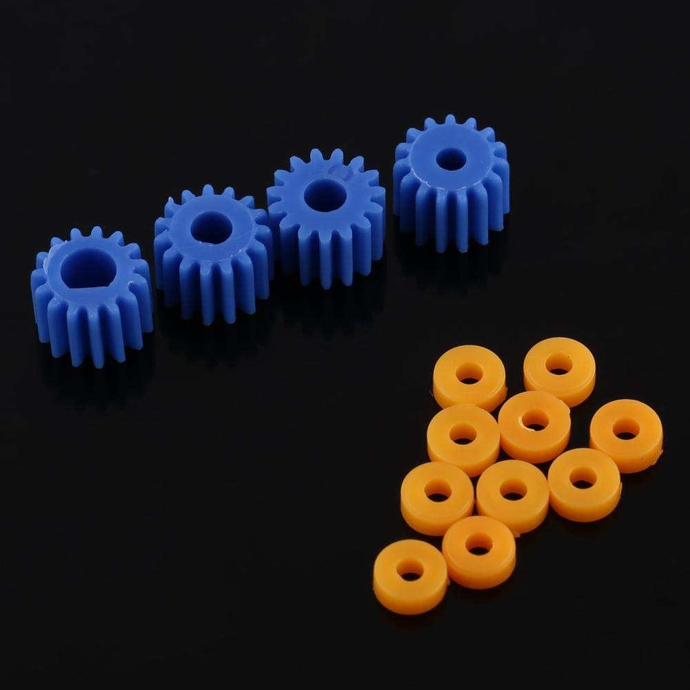 Kit de manga de engranajes de husillo de plástico, 26 unidades, 0.079 in, 0.091 in, 0.125 in, 0.157 in para automóviles, robots, accesorios de fabricación de modelos 7