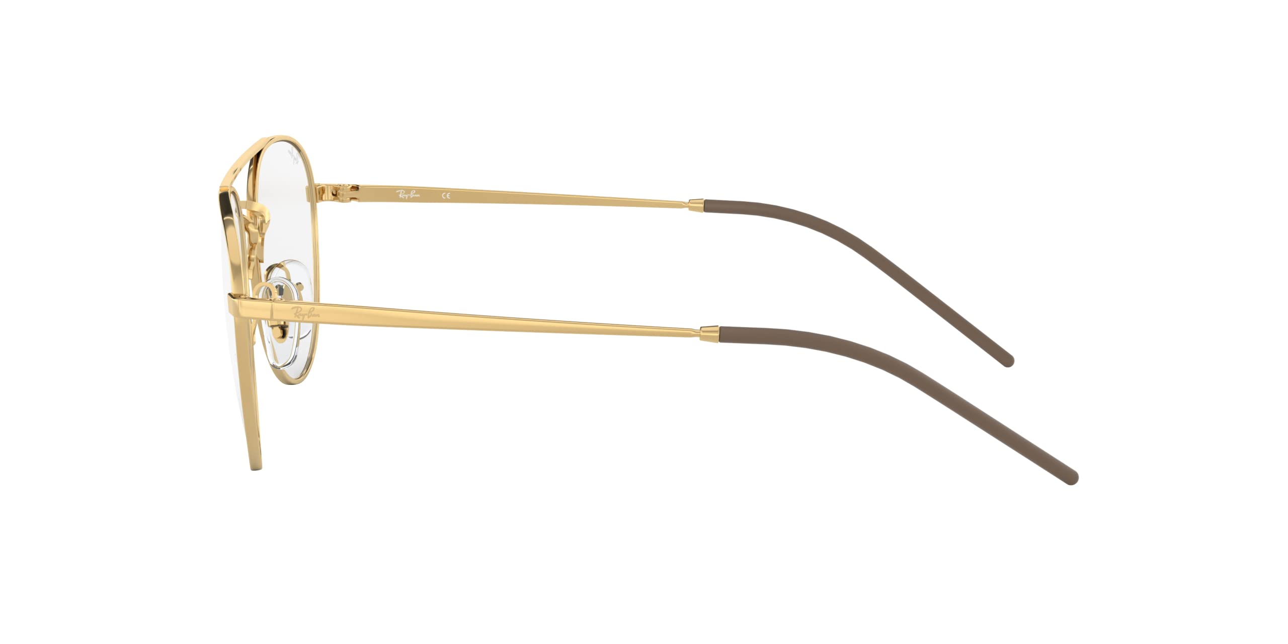 Ray-Ban RX6414 Round Prescription Eyeglass Frames, Arista/Demo Lens, 55 mm